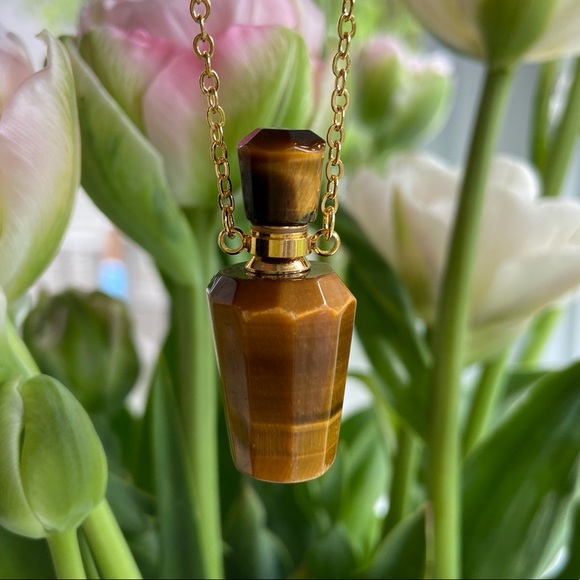 Tiger Eye Bottle Pendant - Picture 2 of 3